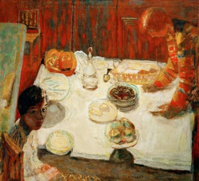 Den hvide dug af Pierre Bonnard