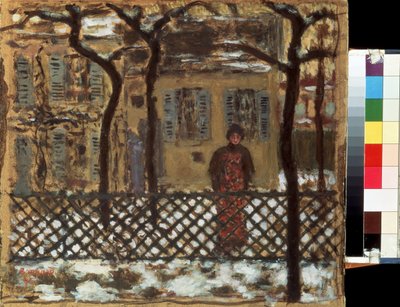 Bag Hegnet. Maleri af Pierre Bonnard (1867-1947) af Pierre Bonnard