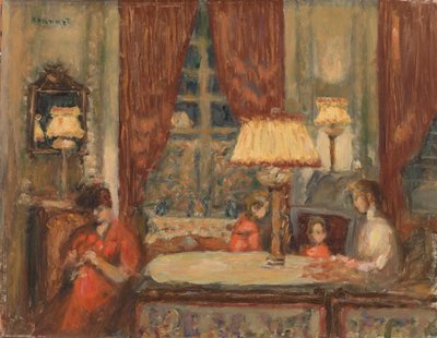 Aften under Lamperne af Pierre Bonnard