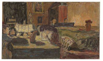 Aften i salonen af Pierre Bonnard