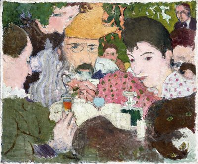 Havesmagning, ca. 1891 (olie, pen og sort blæk over blyant på lærred) af Pierre Bonnard