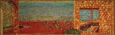 Den solrige terrasse af Pierre Bonnard