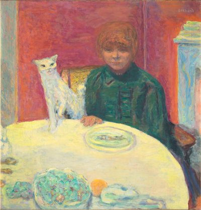 La femme au chat Kvinde med kat, 1912. af Pierre Bonnard