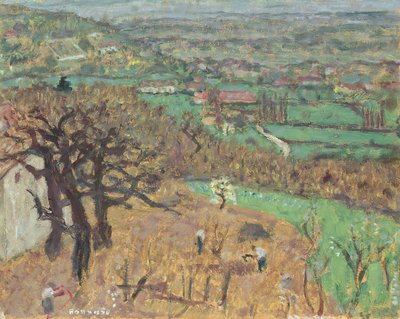 Landskab i Dauphine, ca. 1899 af Pierre Bonnard
