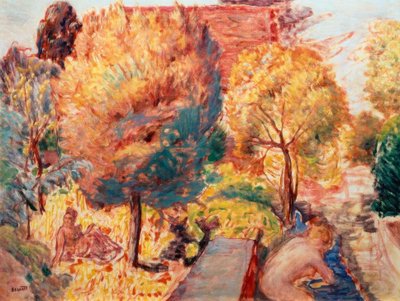 Landskab med badende af Pierre Bonnard