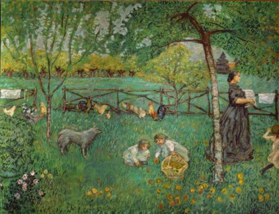 Den store have ved Le Clos af Pierre Bonnard