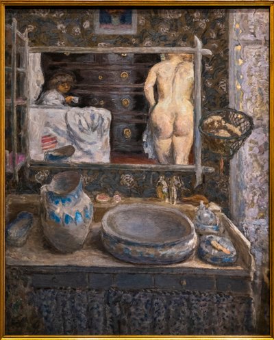 Spejl over en håndvask af Pierre Bonnard
