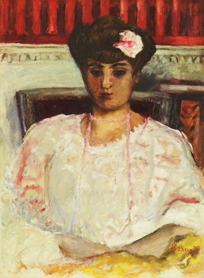 Mission i Pink Bluse; Miss the Rose Corsage af Pierre Bonnard