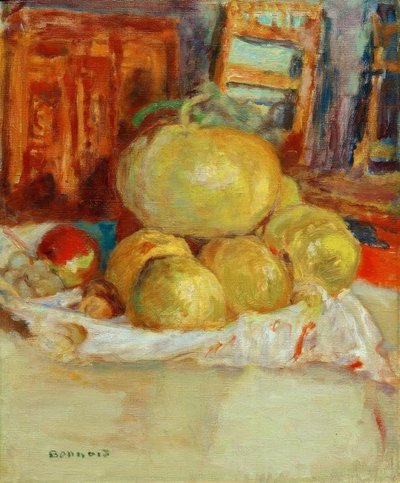 Stilleben med frugter af Pierre Bonnard