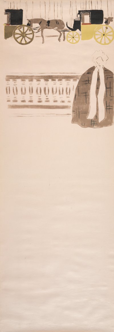 Sygeplejerskepromenade, vognfrise af Pierre Bonnard