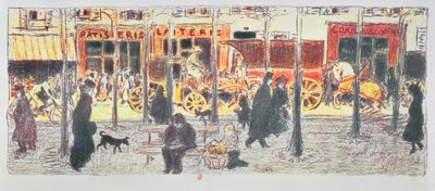 Parisian Boulevard, 1896 af Pierre Bonnard
