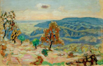 Bjerglandskab af Pierre Bonnard