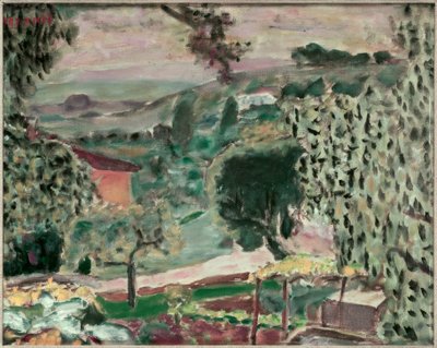 Cannet landskab af Pierre Bonnard