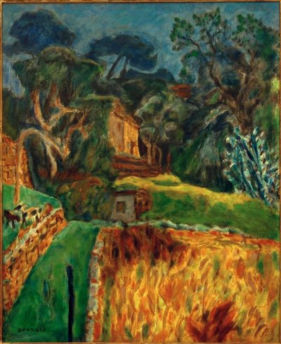 Sydlige landskab (ged indhegning) af Pierre Bonnard