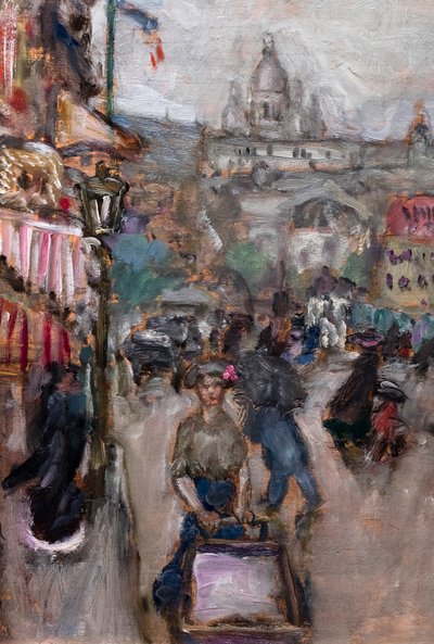 Pariserlandskab eller Les Batignolles, detalje af Pierre Bonnard