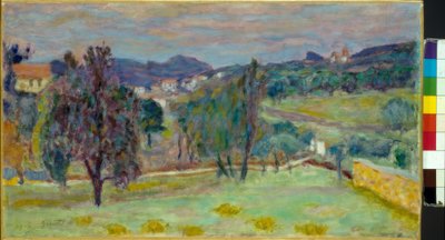Lilla landskab om aftenen af Pierre Bonnard