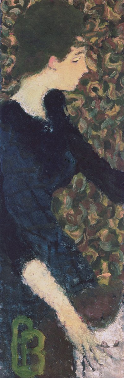 Portræt af Berthe Schaedlin (olie på pap) af Pierre Bonnard