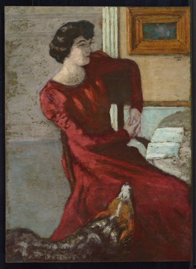 Portrait of Madame Hessel, or the Woman in Red, 1901dani af Pierre Bonnard