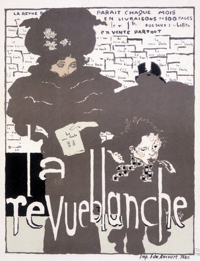 Presseplakat for La Revue blanche. Illustration af Pierre Bonnard (1867 - 1947) af Pierre Bonnard