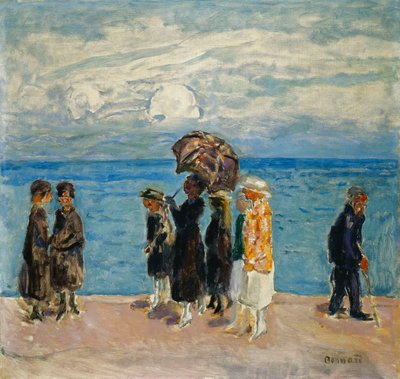 Vandrere ved havet; Vandrere ved havet af Pierre Bonnard