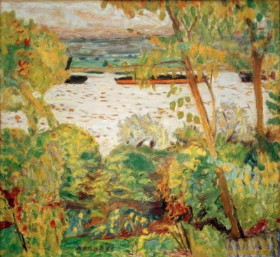 Slæbebåd i Vernon af Pierre Bonnard