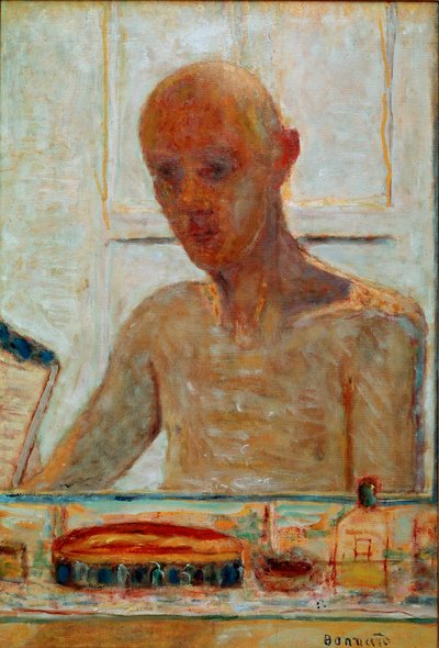 Selvportrætmaleri af Pierre Bonnard (1867-1947) 20. århundredes samling Madame Frank F. Gould af Pierre Bonnard