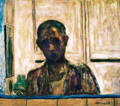 Selvportræt i et barberspejl af Pierre Bonnard