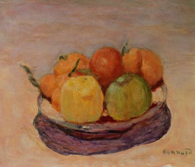 Stilleben med frugt af Pierre Bonnard