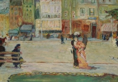 Gadescene, Avenue Clichy, Paris af Pierre Bonnard