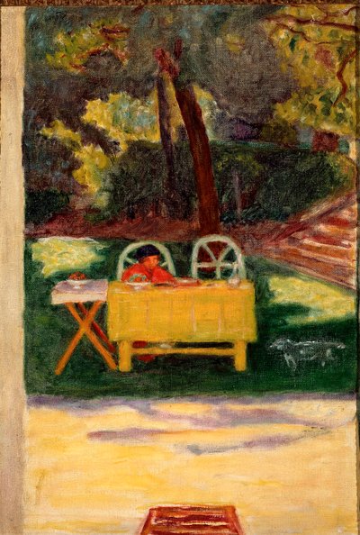 Smagning i haven. Maleri af Pierre Bonnard (1867-1947), ca. 1910. Olie på lærred, Sol: 65x44cm Milano, Privat samling af Pierre Bonnard