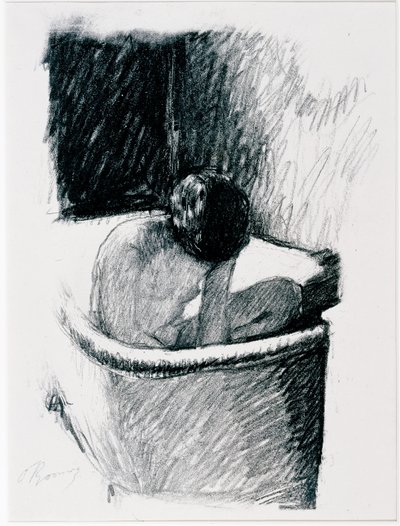 The Bath, ca. 1925 (litho) af Pierre Bonnard