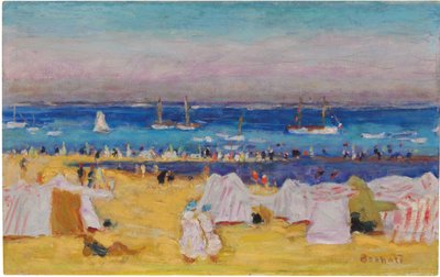 The Beach (Arachon), ca. 1922 (olie på lærred) af Pierre Bonnard