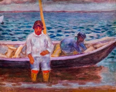 Fiskerne, ca. 1907 (olie på lærred) af Pierre Bonnard