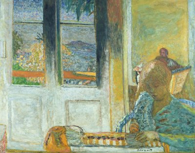 De franske vinduer eller, Morgen i Le Cannet, 1933 af Pierre Bonnard