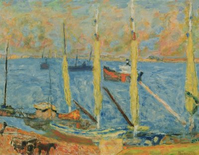 Havnen i St. Tropez, 1930 af Pierre Bonnard
