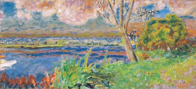 Seinen ved Vernon, ca. 1923 (olie på lærred) af Pierre Bonnard