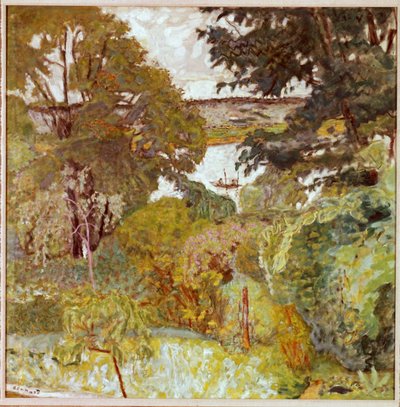 Seinen ved Vernonnet, ca 1930 af Pierre Bonnard