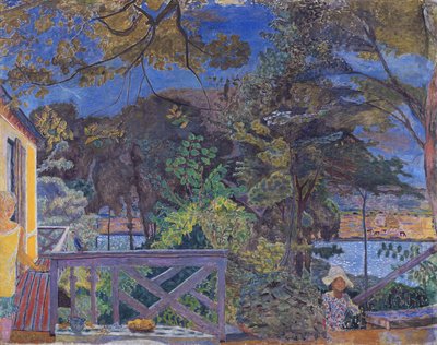 The Terrace at Vernon, 1928 af Pierre Bonnard
