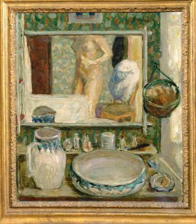 The washstand (maleri på lærred) af Pierre Bonnard