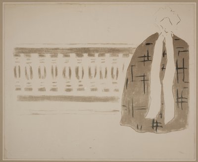 Uden titel (kvinde på balkon) af Pierre Bonnard
