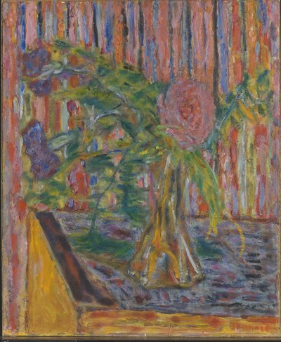 Vase med blomster af Pierre Bonnard