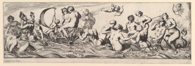 Bacchanal, 1600-tallet. af Pierre Brebiette