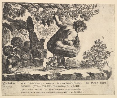 Satyrernes fødsel, 1610-42. af Pierre Brebiette