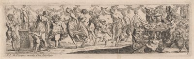 Dansende nymfer og satyrer af Pierre Brebiette