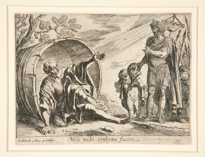 Diogenes og Alexander den Store af Pierre Brebiette