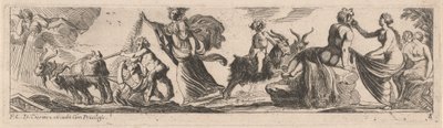 Satyr kører et par geder af Pierre Brebiette