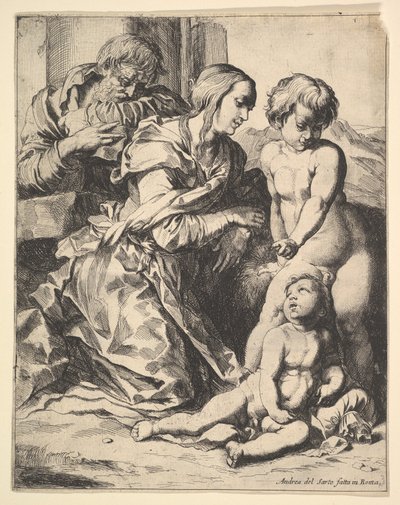 Jomfru knæler foran Kristus, 1610-42. af Pierre Brebiette