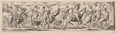 Kvinde pisker en Satyr af Pierre Brebiette