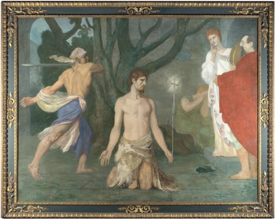 Halshugningen af Johannes Døberen, ca. 1869 af Pierre Puvis de Chavannes