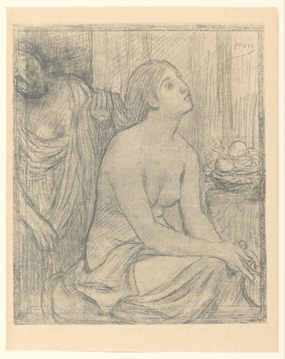 Kvinde ved sit toilet af Pierre Cécile Puvis de Chavannes
